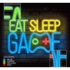 „Forever Light Neon PLEXI“ LED šviestuvas „Eat Sleep Game“ daugiaspalvis FPNE33