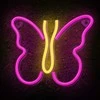 Neoninis LED šviestuvas BUTTERFLY rožinis NNE03 Neolia