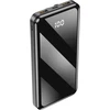 Forever išorinė baterija TB-411 ALLin1 10000 mAh su laidais USB-C + Lightning + microUSB juoda