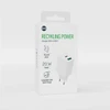 Forever Recycling Forever perdirbtas sieninis įkroviklis USB + USB-C 20W LSR20-AC-00 baltas