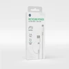 Forever Recycling „Forever“ perdirbamo plastiko laidas 2in1 1,5m 3A USB-C – USB-C + USB-A KR2W1-00 baltas