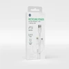 Forever Recycling „Forever“ perdirbto plastiko laidas 3-in-1 1,5 m 2,4 A USB-A – USB-C + microUSB + „Lightning“ KR3W1-00 baltas