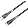 Forever Sleek laidas USB-C – USB-C 1,0 m 60W juodas