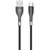 Forever Sleek USB – USB-C laidas 1,0 m 3A juodas