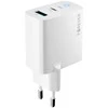 Forever TC-06-20AC PD QC įkroviklis 1x USB-C 1x USB 20W baltas
