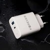 Forever TC-07-30AC PD QC įkroviklis 1x USB-C 1x USB 30W baltos spalvos + USB-C - USB-C kabelis 60W