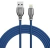 Forever Tornado kabelis USB - Lightning 1,0 m 3A navy mėlynos spalvos