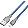 Forever Tornado kabelis USB - Lightning 1,0 m 3A navy mėlynos spalvos
