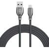 Forever Tornado kabelis USB - microUSB 1,0 m 3A juodos spalvos
