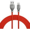 Forever Tornado laidas USB – USB-C 1,0 m 3A raudonas