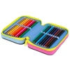 Forminis trijų skyrių penalas su priedais CoolPack Jumper 3 IN THE GARDEN