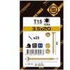 Forte Tools Forte_Tools Medsraigčiai 3,5 x 20 mm, ZN, TX15, 25 vnt.