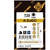 Forte Tools Forte_Tools Medsraigčiai 4,5 x 60/36 mm, ZN, TX20, 8 vnt.