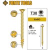 Forte Tools Forte_Tools Medsraigčiai 6 x 60 mm, ZN, TX30, 8 vnt.
