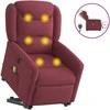 Fotelis Atsistojantis elektrinis masažinis krėslas, vyno, audinys