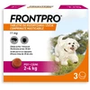 FRP FRONTPRO tabletės nuo blusų ir erkių šunims (2-4kg) - 3x 11,3mg