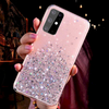Fusion Accessories Fusion glue glitter silikoninis dėklas skirtas Samsung A426 Galaxy A42 5G rožinis