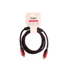 HDMI laidas 3m raudonas su pinta apsauga