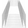Gabiono vazonas, galvanizuotas plienas, 450x90x50cm, aukštas