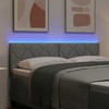LED galvūgalis Šviesiai pilka 144 cm audinys