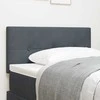 LED galvūgalis su LED juostelėmis Pilka 90 cm Aksomas