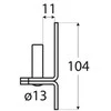 Gembė durims Domax 83032, juoda