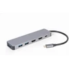 Gembird A-CM-COMBO3-03 USB tipo C 3 viename kelių prievadų adapteris (Hub + HDMI + PD)