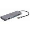 GEMBIRD A-CM-COMBO5-05 kelių prievadų adapteris C tipo USB 5in1 šakotuvas + HDMI + PD + kortelių skaitytuvas + LAN
