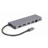 GEMBIRD A-CM-COMBO5-05 kelių prievadų adapteris C tipo USB 5in1 šakotuvas + HDMI + PD + kortelių skaitytuvas + LAN