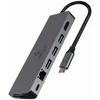 GEMBIRD A-CM-COMBO5-05 kelių prievadų adapteris C tipo USB 5in1 šakotuvas + HDMI + PD + kortelių skaitytuvas + LAN
