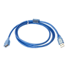 Gembird Fusion USB 2.0 ilgintuvas 1,3 m su ferito žiedu (mėlynas)