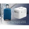 „Gembird“ universalus kelioninis maitinimo adapteris, 70 W | TPA-2A3C70-01-W