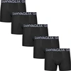 GIANVAGLIA Basic 023 vyriškos medvilninės boxer trumpikės, juodos, XL dydis 10 vnt.