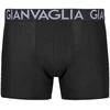 GIANVAGLIA Basic 023 vyriškos medvilninės boxer trumpikės, juodos, L dydis 10 vnt.