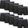 GIANVAGLIA Basic 023 vyriškos medvilninės boxer trumpikės, juodos, XL dydis 10 vnt.