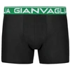 GIANVAGLIA Basic 026 vyriškos medvilninės boxer trumpikės su spalvotomis juostomis, XL dydis 10 vnt.