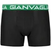 GIANVAGLIA Basic 026 vyriškos medvilninės boxer trumpikės su spalvotomis juostomis, XXL dydis 10 vnt.