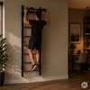 Gimnastikos sienelė 215 cm prisitraukimų skersinis vaikams ir suaugusiems juoda MOVEPRO