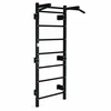 Gimnastikos sienelė 228 cm, prisitraukimų skersinis vaikams ir suaugusiems, juoda MOVEPRO