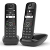 Belaidis telefonas Gigaset AS690 Duo, juodos spalvos