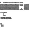 Klaviatūra Glorious GPBT Basics Keycaps, ANSI išdėstymas US, PBT, Dye-Sub – Armor Pilkas