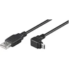 Goobay Kabelis USB A kištukas – micro USB B kištukas kampinis 1.8m