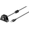 Goobay Kabelis USB A kištukas – USB A lizdas priveržiamas su varžtais 1.2m