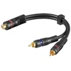 Goobay Linijinis kabelis RCA lizdas – 2xRCA kištukai 0.2m