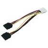 Goobay Maitinimo kabelis 1×5.25″ kištukas – 2xSATA lizdai, 0.15m