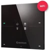 GR1 GRENTON SMART PANEL/ 4 TOUCH AREA/ OLED DISPLAY/ WI-FI/ Juodas GLASS FRONT