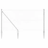 Tvorelės stulpas Sidabro 10 x 1 m (60 x 60 mm tinklelis)
