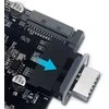 „Graugear Pilkas“ vidinė 19 kontaktų jungtis (USB 3.0) į USB 3.1 E tipo 20 kontaktų A tipo jungtį – 180 laipsnių
