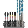 Grąžtas Grąžtų ir sukimo antgalių komplektas Bosch 2608577144; 8 vnt.
