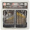 Grąžtas AW-Tools mealo grąžtai M2 HSS-TiN 15vnt. /1.5-10mm / Juodas LINE